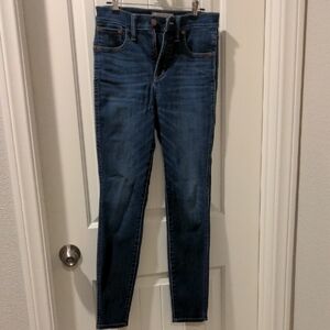 Madewell Dark Blue Skinny Jeans
